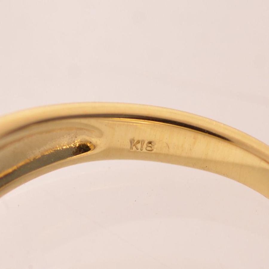 メンズリング 18金 指輪 K18 18k ブラックダイヤモンド ピンキーリング クロス 十字架 小指用 リング メンズ 男性用 30代 40代 50代 爆買の画像