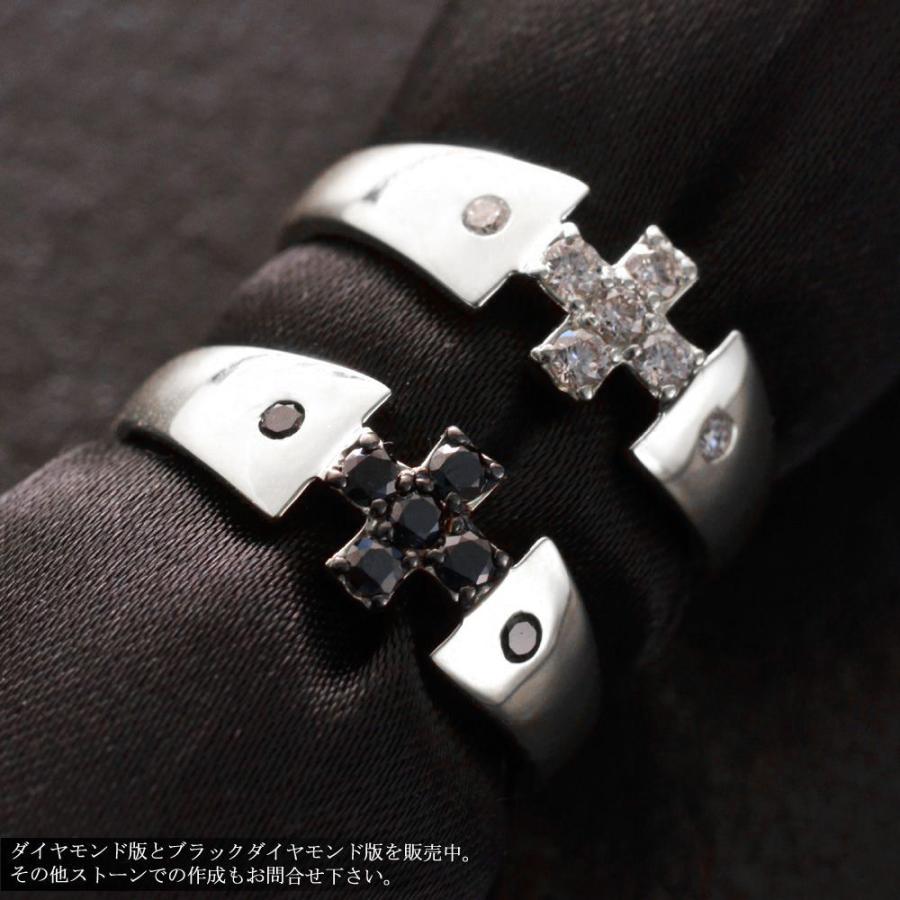 メンズリング 18金 ホワイトゴールド 指輪 K18 18kWG ダイヤモンド ピンキーリング クロス 十字架 小指用 リング メンズ 男性用 爆買_16