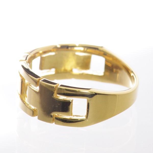 《送料込》 メンズリング 18金 指輪 リング K18 ゴールド 地金 クロス 十字架 男性 日本製 刻印入り 人気 おすすめ 太め シンプル 【UOI1698146996】(59202円)