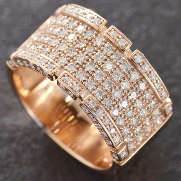 メンズリング 18金 指輪 メンズ K18 ピンクゴールド ダイヤモンド 幅広 パヴェ 男性 日本製 刻印入り 鑑別書付き 人気 おすすめ 太め Dwz000 アクセサリーマート 通販 Yahoo ショッピング