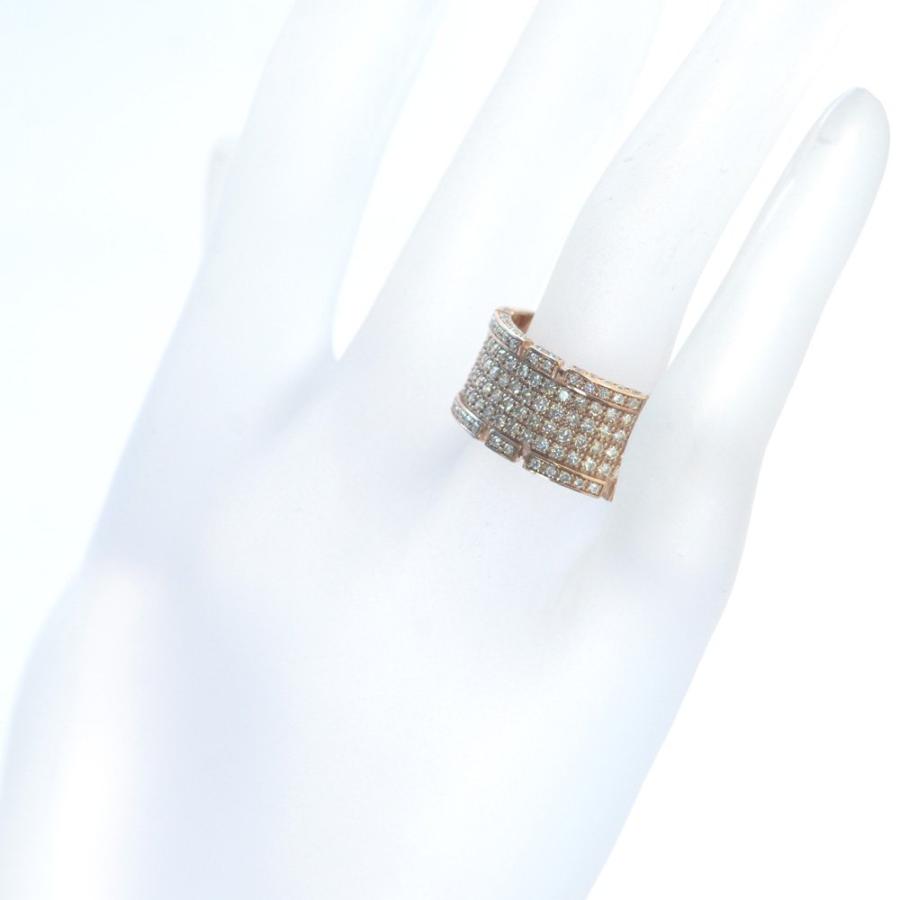 メンズリング 18金 指輪 メンズ K18 ピンクゴールド ダイヤモンド 幅広 パヴェ 男性 日本製 刻印入り 鑑別書付き 人気 おすすめ