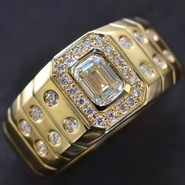 K18 印台リング エメラルド ダイヤモンド K18のエメラルドの印台リング入荷いたしました☆｜2022年03月27日