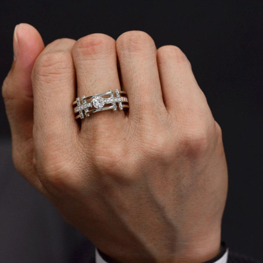 指輪 メンズリング プラチナ Pt900 ダイヤモンド メンズ リング 男性