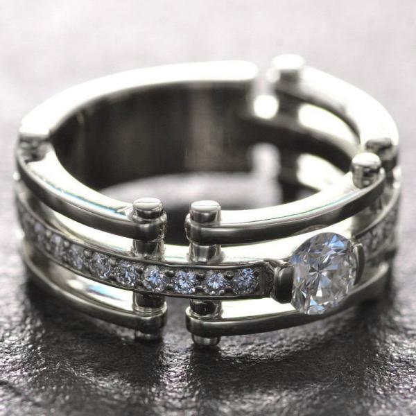 指輪 メンズリング プラチナ Pt900 ダイヤモンド メンズ リング 男性