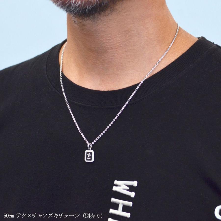 ペンダントトップ メンズ プラチナ ダイヤモンド オニキス 百合の紋章 シンプル ネックレストップ ペンダントヘッド 爆買の画像
