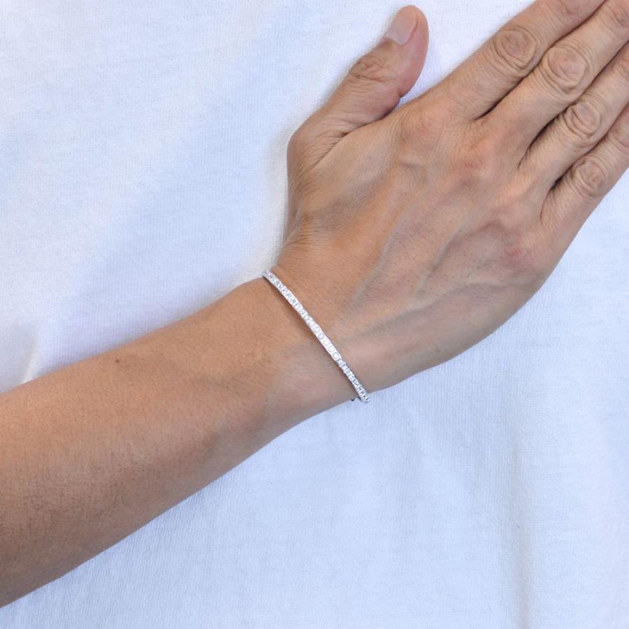 ブレスレット メンズ K18WG 18金 ホワイトゴールド ダイヤモンド 1