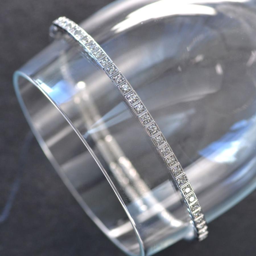 ブレスレット メンズ K18WG 18金 ホワイトゴールド ダイヤモンド 1