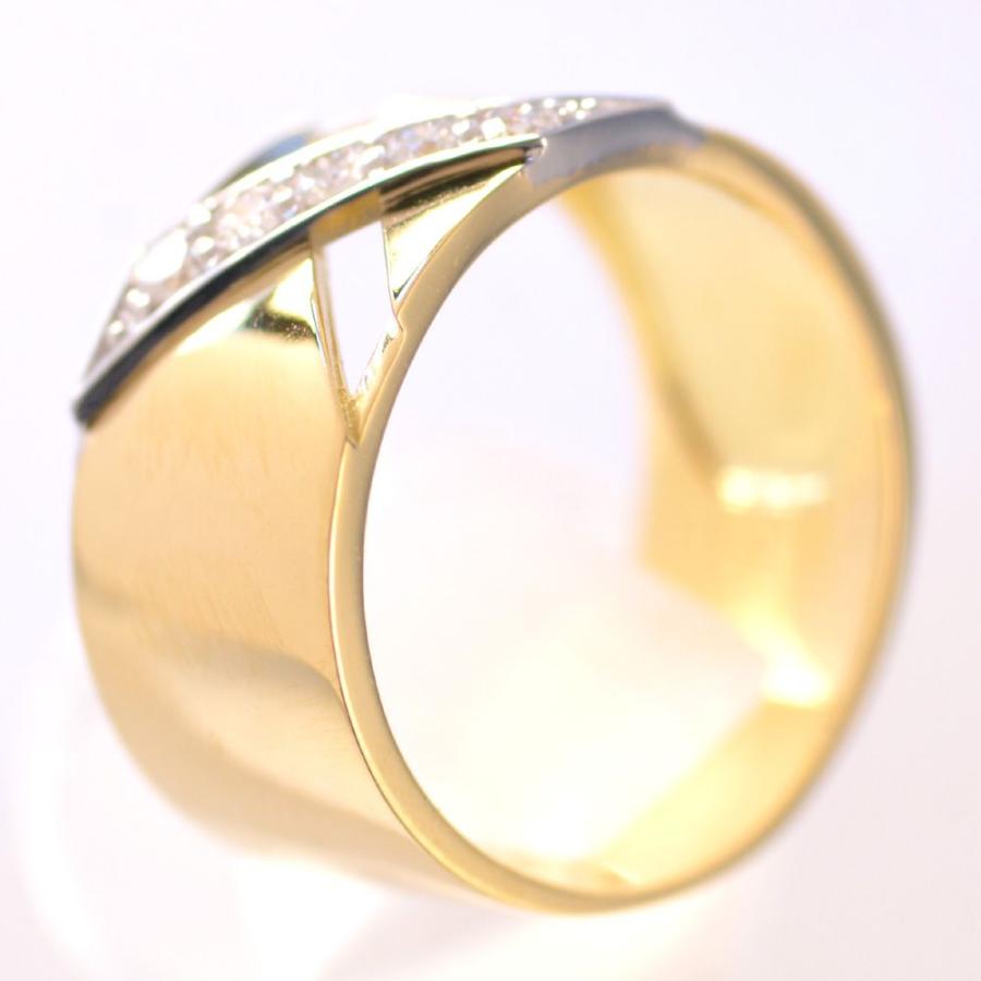 ☆サイズ16号☆K18イエローゴールド&Pt900/コンビタイプリング  