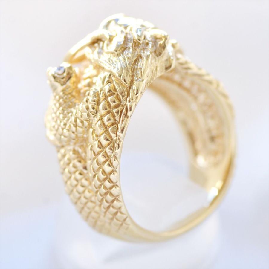 指輪 メンズリング 18金 K18 ダイヤモンド ドラゴン メンズ リング 龍 指輪 メンズリング 18金 K18 18k ダイヤモンド ドラゴン メンズ