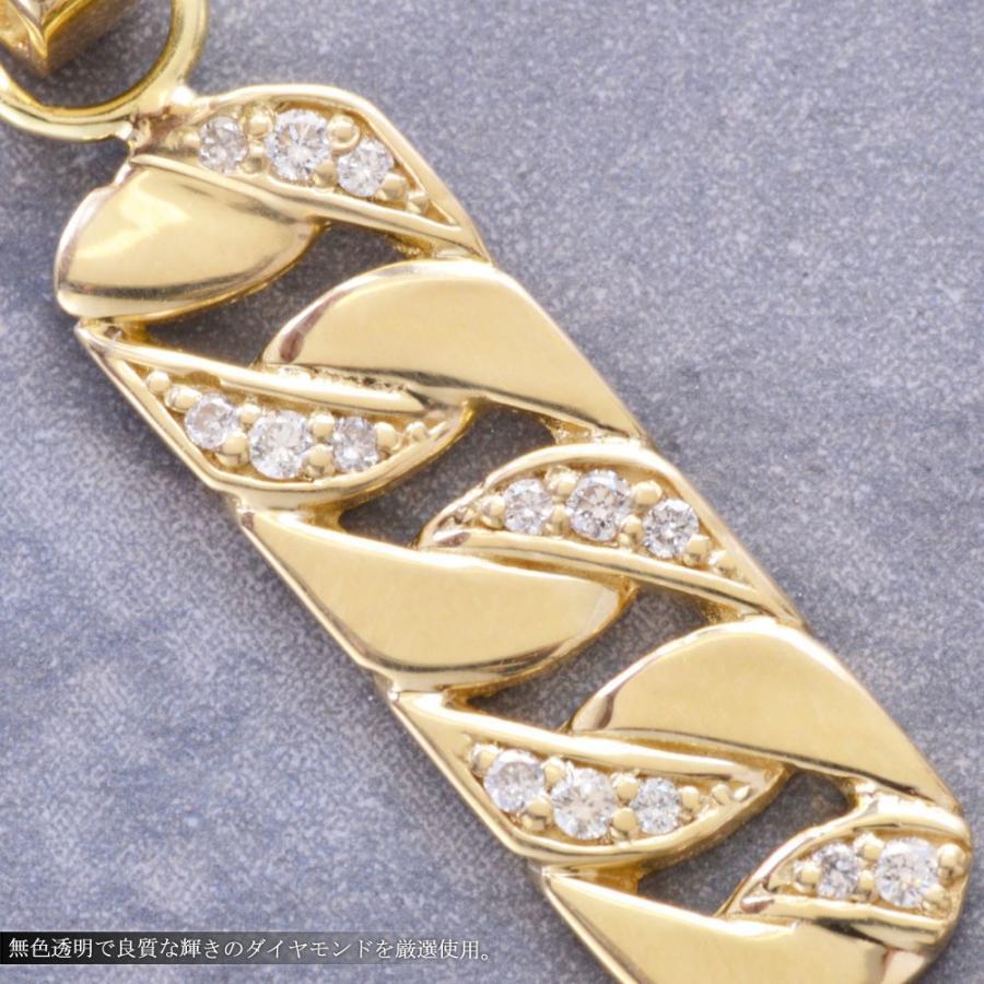 ペンダントトップ メンズ K18 18K 18金 イエローゴールド ダイヤモンド