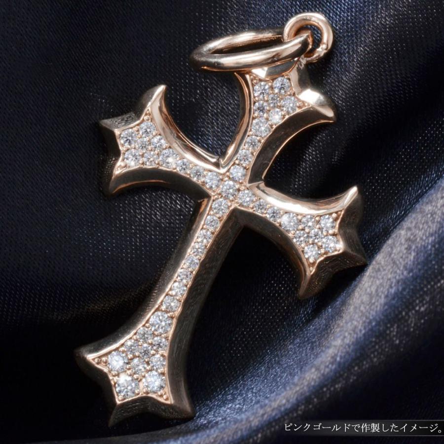 ペンダントトップ メンズ プラチナ Pt900 ダイヤモンド クロス 十字架