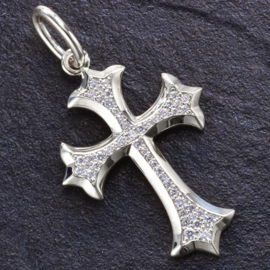 プラチ900系　十字架　ダイヤモンドペンダントトップ Pt900 ダイヤクロス40 鑑定書付き 十字架 ダイヤモンド プラチナ