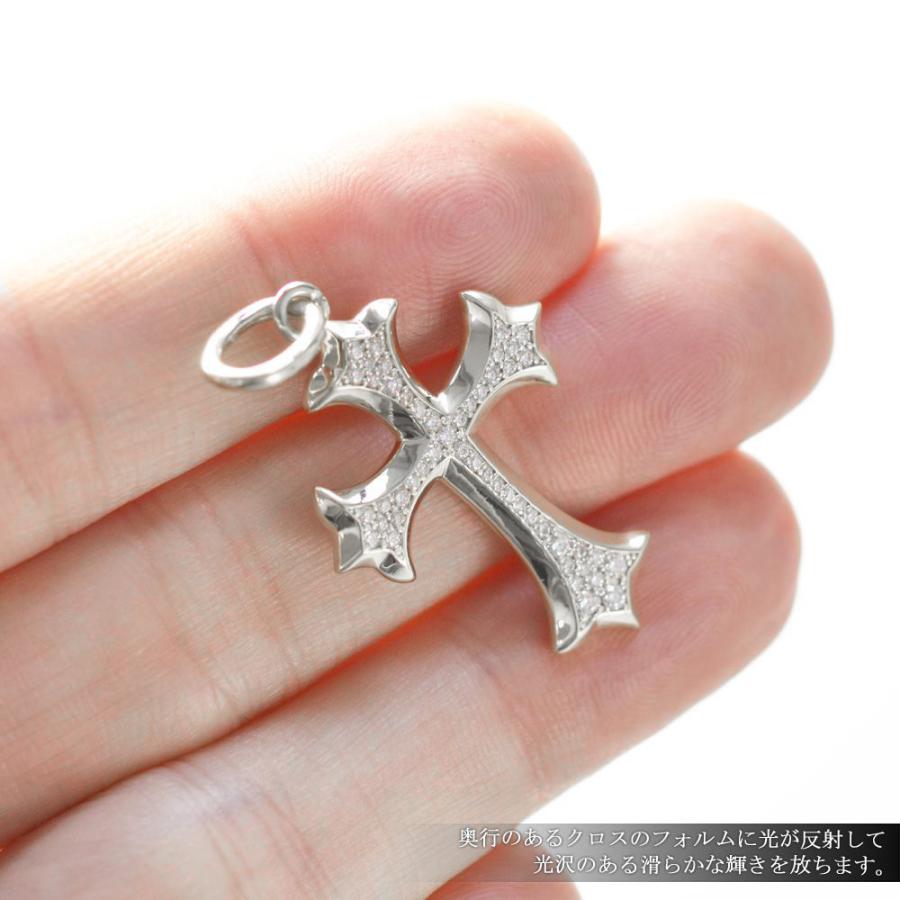 ペンダントトップ メンズ プラチナ Pt900 ダイヤモンド クロス 十字架