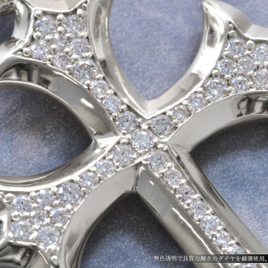 ペンダントトップ メンズ プラチナ Pt900 ダイヤモンド クロス 十字架