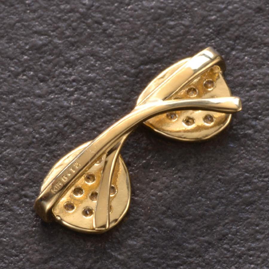ペンダントトップ メンズ K18 18K 18金 イエローゴールド ダイヤモンド サングラス ペンダントヘッド メガネ 眼鏡 ティアドロップ 爆買の画像