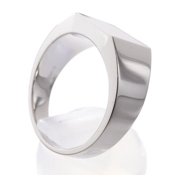 プラチナ リング メンズ 指輪 Pt950 印台 男性用 ごつい 太め シンプル