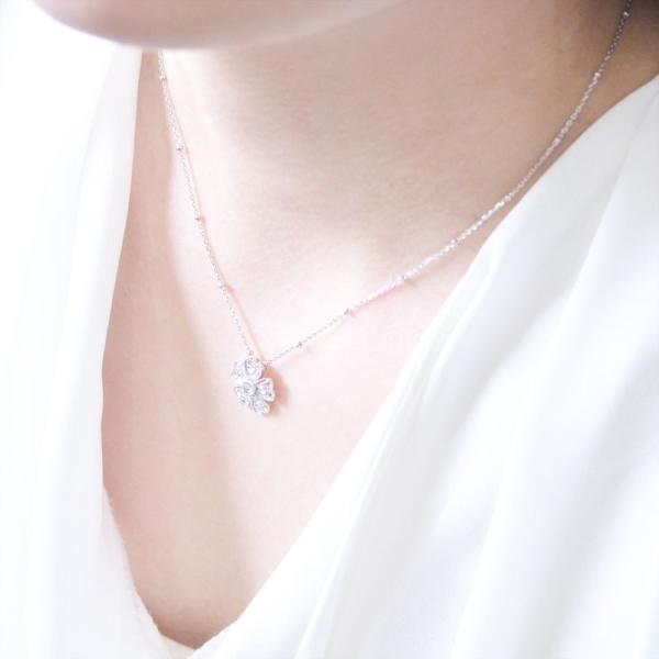 ネックレス レディース 18金 K18 ホワイトゴールド ダイヤモンド