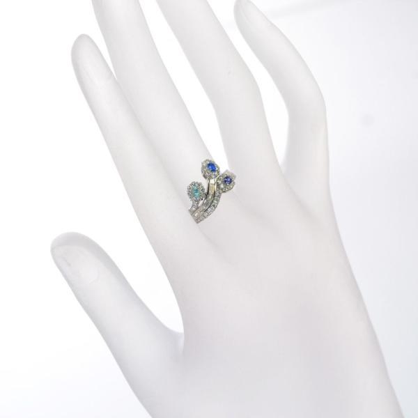 指輪 レディース リング プラチナ ベニトアイト アウイナイト パライバ  