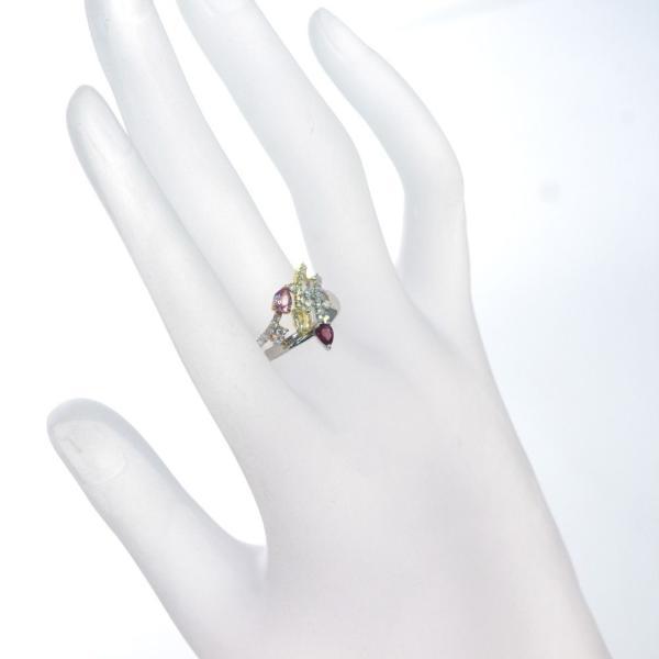 指輪 レディース プラチナ 18金 K18 ゴールド 非加熱 ルビー パパラチアサファイア ダイヤモンド Pt950 |  | 01