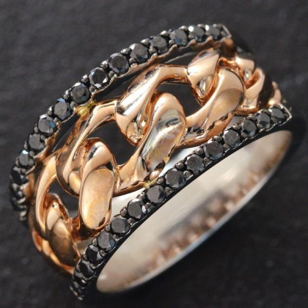指輪 メンズリング 18金 喜平 ピンクゴールド プラチナ コンビ K18 18k Pt950 ブラックダイヤモンド 幅広 男性用 日本製 刻印入り 鑑別書付き Dxd アクセサリーマート 通販 Yahoo ショッピング