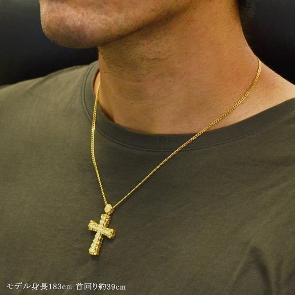 18金　喜平ネックレス　1/10オンストップ付 徳力 喜平 ネックレス 10g 50cm 18金 K18 メンズ クロス 十字架