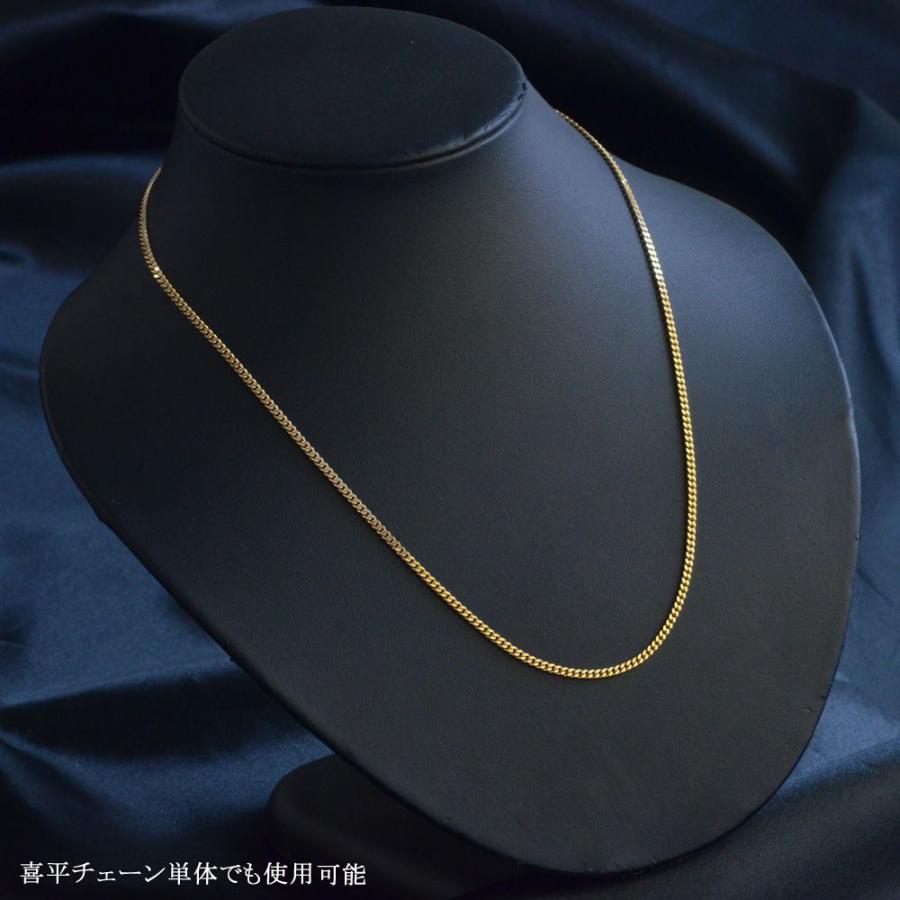 徳力 喜平 ネックレス 10g 50cm 18金 K18 メンズ クロス 十字架