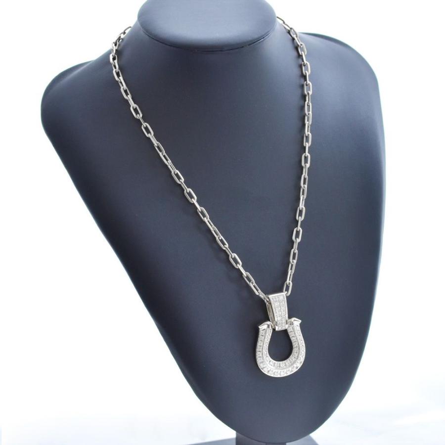 ペンダントトップ メンズ プラチナ 喜平用 ダイヤモンド 馬蹄 ホース