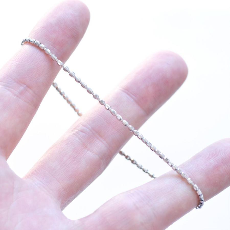 ブレスレット Pt999 地金ブレスレット ストレッチ バングルブレスレット 伸縮ワイヤー内蔵 フリーサイズ カットボールチェーン 爆買の画像