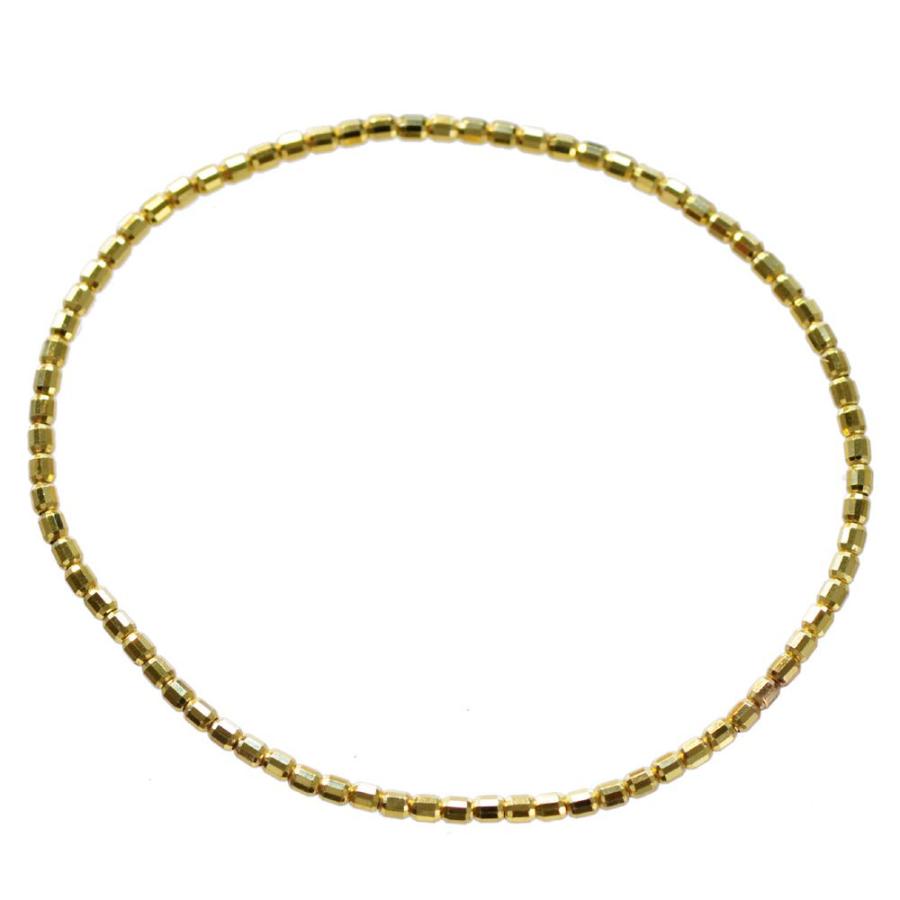 ブレスレット ユニセックス K24 純金ゴールド 24金 地金ストレッチ