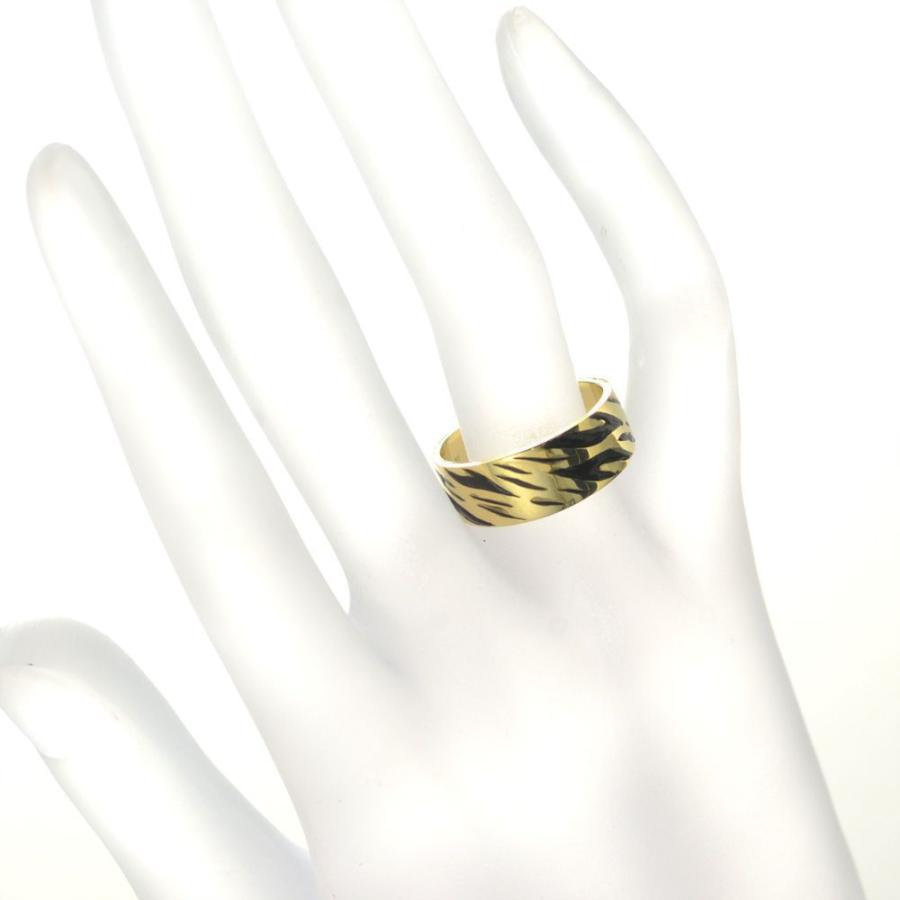 出産祝い ダイヤモンド ゴールド 18k K18 18金 メンズリング 指輪 ゼブラ柄 作製可能 大きいサイズ 太め 刻印入りごつい 日本製 男性用 虎柄 Dyc
