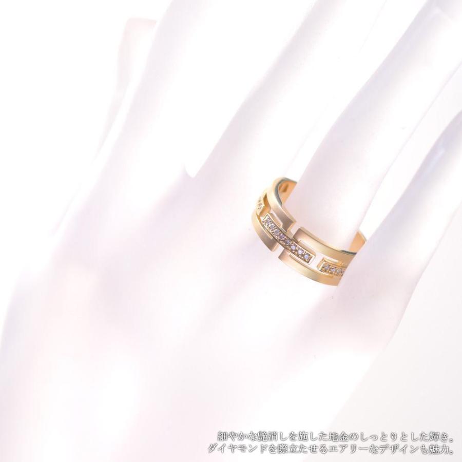 メンズリング 18金 指輪 K18 18k イエローゴールド ダイヤモンドリング