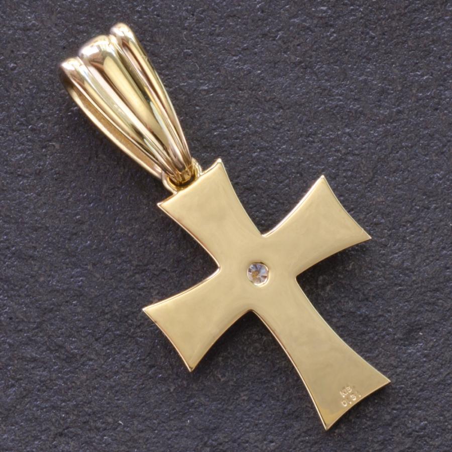 18金 k18 クロストップ 十字架 イエローゴールド ペンダントトップ 18金 ペンダントトップ 十字架 クロス ゴールド メンズ