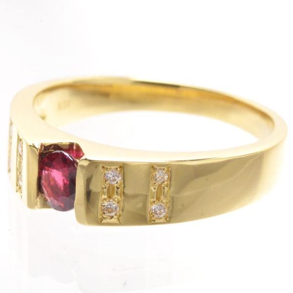 k18 指輪　リング　ルビー　ダイヤモンド　ゴールド　18金　ブランド刻印有 楽天市場】K18 ルビー ダイヤモンド フラワー リング 18金 18k