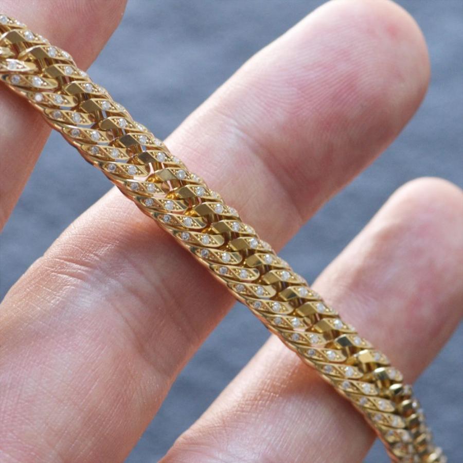贅沢 18金 12面トリプル喜平ブレスレット 20CM 10.3グラム