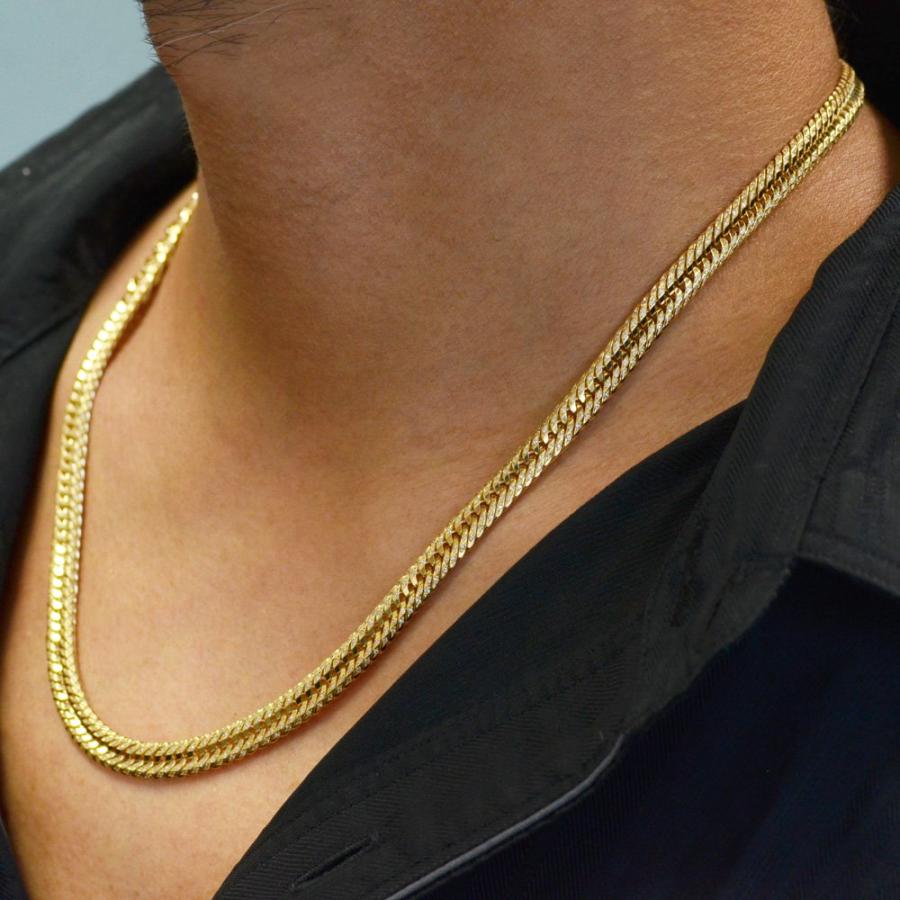 喜平 ネックレス 18金 K18 メンズ ダイヤモンド 2.3カラット トリプル