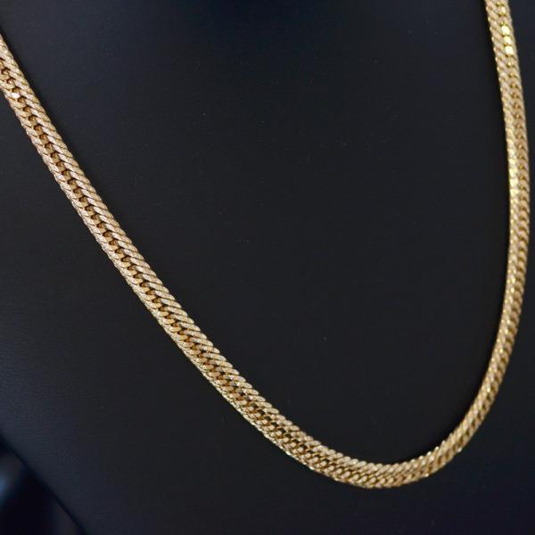 喜平 ネックレス 18金 K18 メンズ ダイヤモンド 2.3カラット トリプル