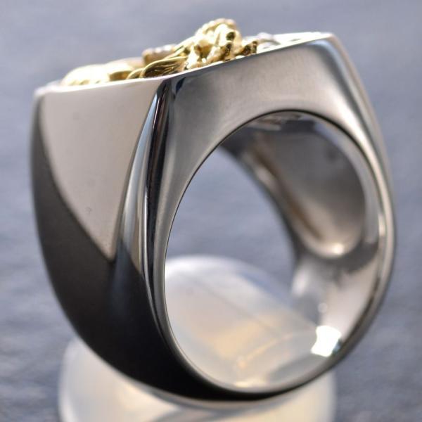 中古メンズリングPm850印台本物‼️値下げ終了‼️