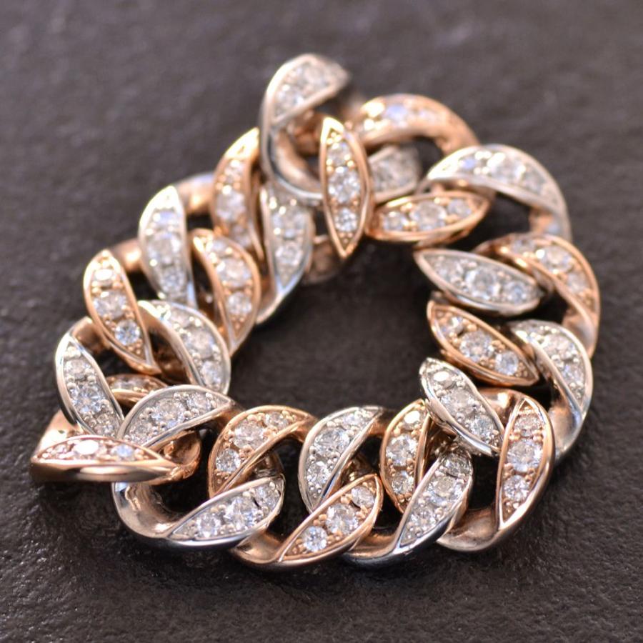 喜平 指輪 K18 18kPG ピンクゴールド プラチナ コンビ メンズ Pt950