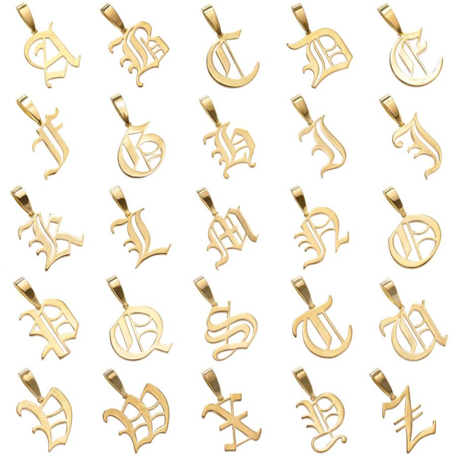 ペンダントトップ メンズ K18 18金 イエローゴールド アルファベット R