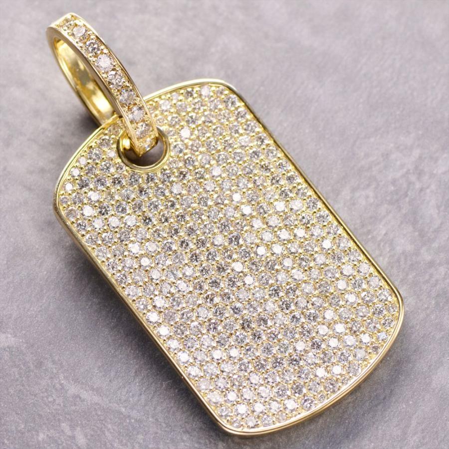 ペンダントトップ メンズ 喜平用 K18 18金 ダイヤモンド 10カラット