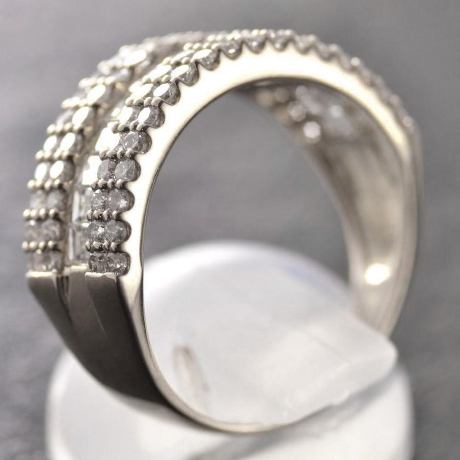 メンズ リング 指輪 プラチナ バゲットカット ダイヤモンド Pt900 ユニ