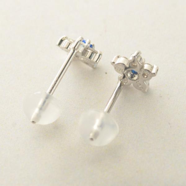 ピアス レディース プラチナ Pt900 フラワー アウイナイト