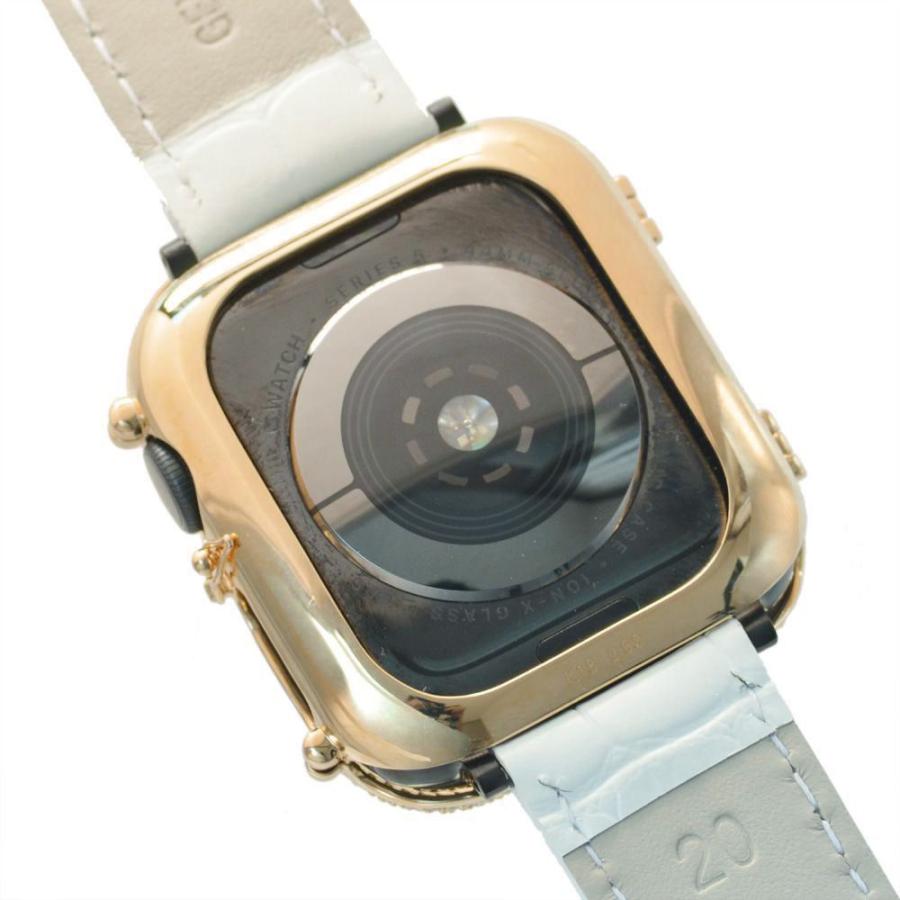 新コーティングモデルアップルウォッチseries5/4ゴールドダイヤモンドカバー Apple Watch - 新コーティングモデルアップルウォッチseries5/4