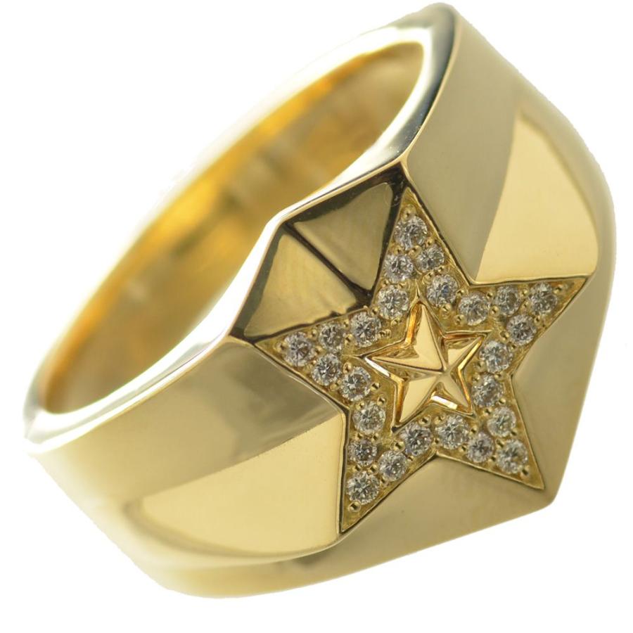 指輪 メンズリング 18金 K18 ゴールド ダイヤモンド スター 星 メンズ リング 男性 幅広 日本製 刻印入り ごつい 太め 日本製 Frc アクセサリーマート 通販 Yahoo ショッピング