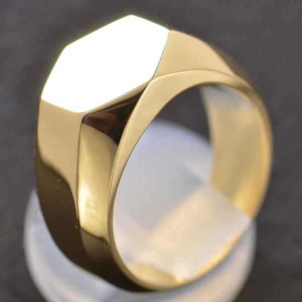 K18 印台 26号　ごついリング　一点 楽天市場】K18印台 40g 三味印台リング : ユーマン貴金属