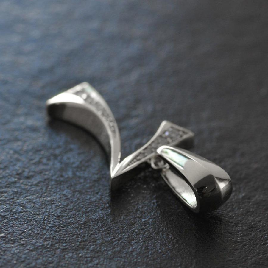 18金 ペンダントトップ メンズ K18WG 喜平用 ペンダントヘッド ホワイトゴールド ダイヤモンド 数字 ナンバー 7 ネックレストップ バチカン大 ファッション 腕時計、アクセサリー メンズアクセサリー