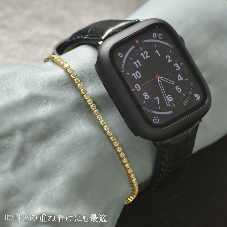 ブレスレット メンズ K18 18金 18k ダイヤモンド ストレッチ バングル