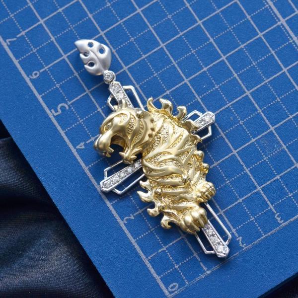 K18ホワイトゴールド ダイヤモンド ペンダントトップ 楽天市場】ペンダントトップ K18 18KWG ダイヤモンド メンズペンダント