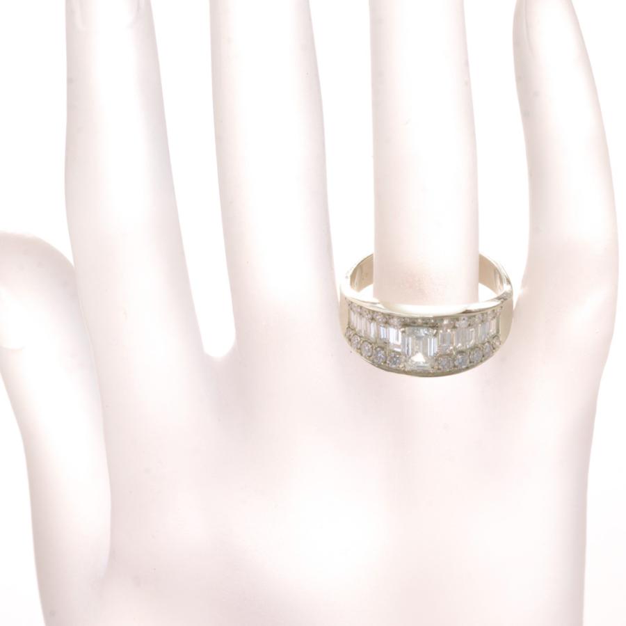 指輪 メンズリング 18金 ダイヤモンド K18 18kWG ホワイトゴールド