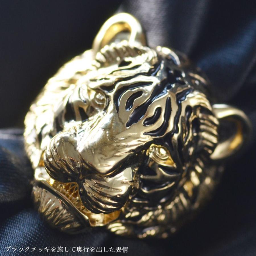 指輪 メンズリング 18金 K18 18k 虎 タイガー リング 男性用 ゴールド